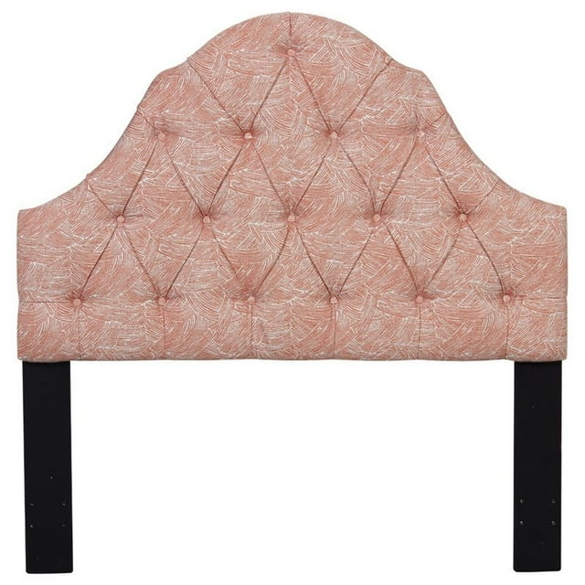 Pulaski Shaped Camel Back Tufted King Panel Headboard