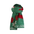 thumbnail image 2 of Holiday Gifts! Titcea Winter Scarf for Women Christmas Tree Print Lengthening Knitted Scarves Windproof Warm Outdoor Cold Protection Shawls Wraps, 2 of 3
