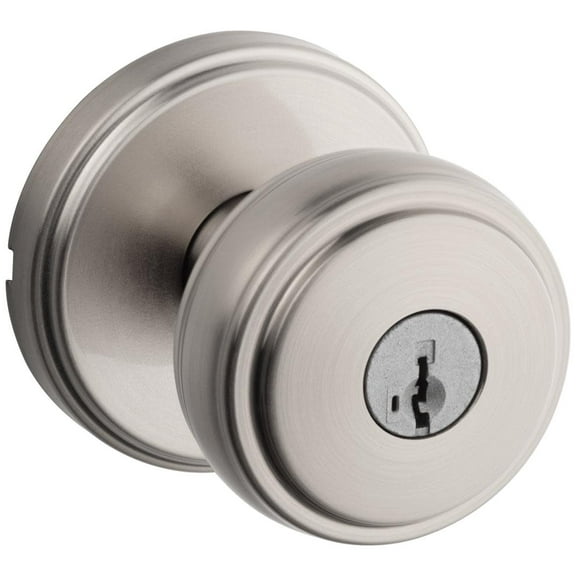Kwikset 740Sok-S Sora Single Cylinder Keyed Entry Door Knob Set - Nickel