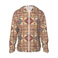 thumbnail image 1 of Vsdgher Traditional Tribal Aztec Print Adult Hoodie Shirts Rash Guard for Men Women,Long Sleeve Sun Protection Fishing Shirts for Athletic Running Swim-Large, 1 of 7