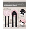 thumbnail image 3 of Satin Bonnet for Sleeping, Double Layer Hair Bonnet with Elastic Tie Band, Soft Night Cap for Curly and Straight Hair(Black + Peach Pink), 3 of 12