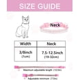 thumbnail image 7 of Breakaway Cat Collars with Bell,Adjustable Safe Kitten Collar,Cat Collars for Girl Cats with Rhinestone Soft Velvet, 7 of 7