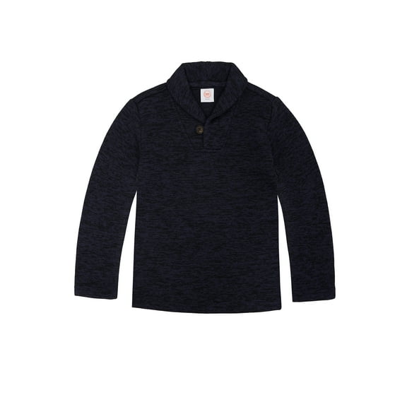 Wonder Nation Boys Shawl Neck Fleece Pullover Sweater, Sizes 4-18 & Husky