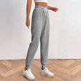thumbnail image 7 of SRZYMJ Casual Corduroy Jogger Pants for Women Loose Elastic Waist Stretch Comfy Business Lounge Trousers with Pockets, 7 of 7