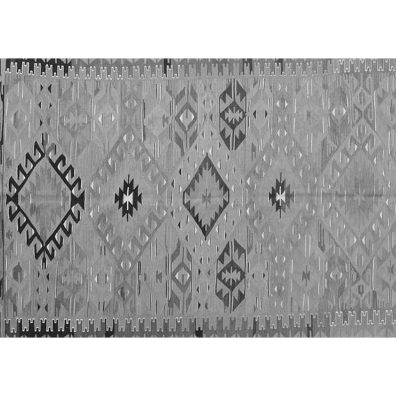 Ahgly Company Indoor Rectangle Persian Gray Traditional Area Rugs, 5' x 7'