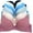 83276, variant on 6 Pieces Full Cup Embroidery Demi Plain/Lace Push Up Bra B C Cup (34C)