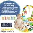 thumbnail image 4 of Baby Music Activity Gym Rug Play Mat Newborn Carpet Pedal Piano Keyboard Infant Fitness Rack Playmat Crawling Game Pad Toys Gift, 4 of 10