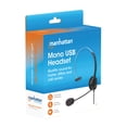thumbnail image 6 of Manhattan Mono On-Ear USB Headset with Microphone 179867, 6 of 6