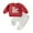 Red, variant on Baby Toddler Boy Valentine’s Day Outfits 3 6 12 18 24 Months 2T 3T Long Sleeve Sweatshirt Solid Color Pants Set Toddler Clothes