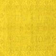thumbnail image 1 of Ahgly Company Indoor Square Abstract Yellow Modern Area Rugs, 4' Square, 1 of 4