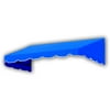 Awntech 5.38 Ft San Francisco Closed-Sided Fixed Awning Canopy (64.5in x 16in x 30in), Bright Blue
