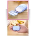 thumbnail image 3 of XIPYYKM 40 Feuilles Papier Savon Jetable Coloré 2 Boîtes Nettoyant pour les Mains Parfum Mini Papier Savon Coloré pour Intérieur, Extérieur, Voyage, Camping Randonnée, Papier Savon, Savon de Voyage, Soins des Pieds et des Mains, 3 of 5