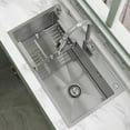 thumbnail image 2 of MEANDAROL 32-inch Drop-In Kitchen Sink,Including Accessories,Single Bowl,Stainless Steel with Nano-Coating，Net Content: 17LB, 2 of 9