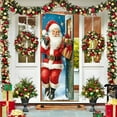 thumbnail image 4 of LmnLft Santa Claus Christmas Door Curtain, 90x180cm Holiday Door Hanging Banner for Festive Party Decoration, 4 of 6