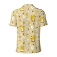 thumbnail image 4 of Rocae Cute Bee Gnomes for Men's Short Sleeve Polo Shirt, Quick Drying Performance Moisture Wicking Sports Men's Golf Shirt Small, 4 of 9