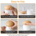 thumbnail image 4 of Mini Humidifier Aroma Diffuser For Home Baby Car Air Humidifier 250ml Cute Mushroom Mist Humidifier With Night Lights, 4 of 13