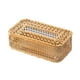 thumbnail image 5 of Dispensador de pañuelos faciales rectangular decorativo de metal con soporte para caja de pañuelos. Estilo A, 5 of 9