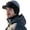 Khaki, variant on Windproof Thermal Cap with Visor - Fleece Lined Knitted Earflap Hat for Men & Women, Cold Weather Beanie for Outdoor Winter Activities