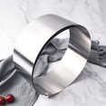 thumbnail image 4 of Cake Ring 6-12inch Retractable Stainless Steel Circle Mousse Cake Ring DIY Baking Tool, 4 of 6