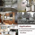 thumbnail image 2 of 10 Pack Mini Drawer Locks for Cabinets Cupboards Caravans Motorhomes Boats Nickel Finish Push Button Knobs, 2 of 5