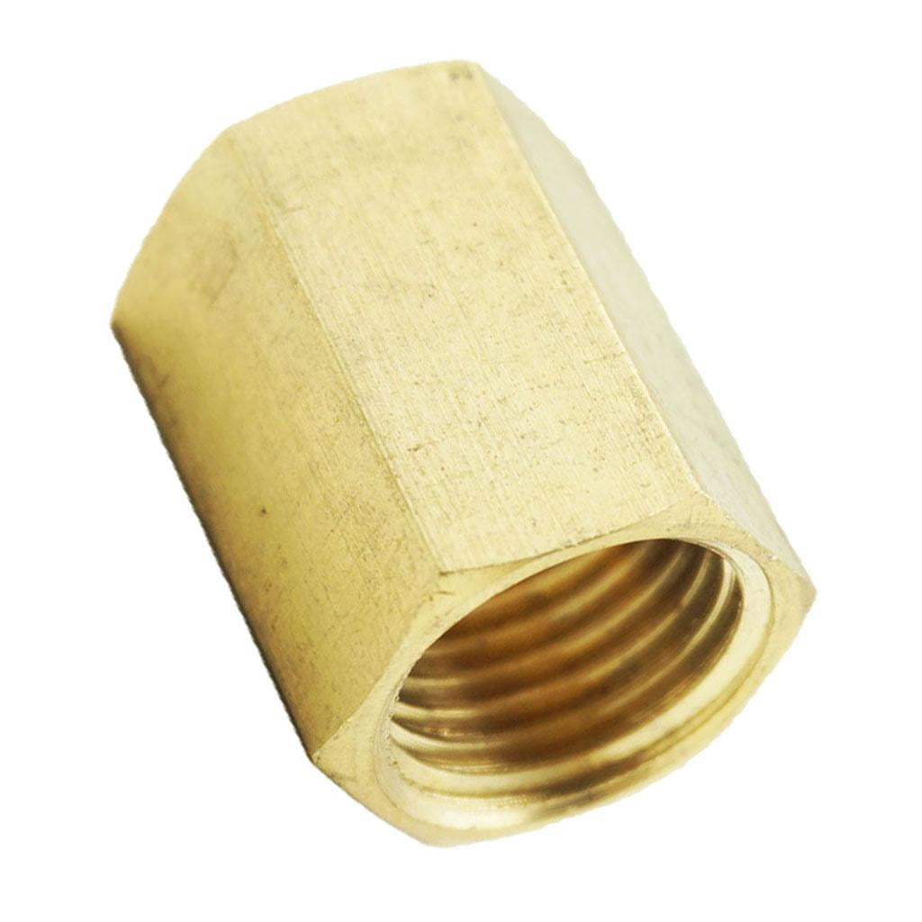 1/2 Inch Brass Barbed Double Female End Hose Tube Thread Couipler Connector 