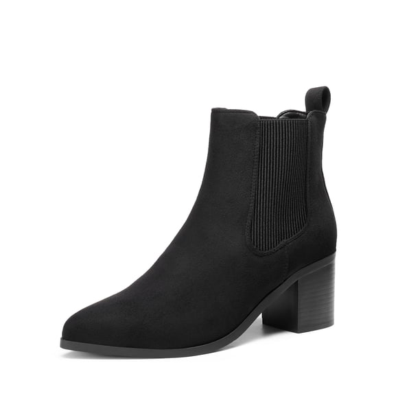 Botas de Mujer DREAM PAIRS SDAB2314W de Ante con Tacón de 7 cm