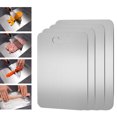 thumbnail image 4 of PONPRNGY Food Grade Stainless Steel Cutting Board - Stainless Steel Cutting Board for Kitchen Chopping Board Food-Grade for Meat Fruit Vegetables Dishwasher Safe, 4 of 4