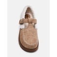 thumbnail image 5 of No Boundaries Women's Faux Shearling T Strap Clogs, 5 of 6