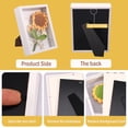 thumbnail image 4 of Wooden Crochet Flower Photo Frame Crochet Sunflower Display Stand  7” × 9”  White, 4 of 7