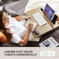 thumbnail image 6 of Lap Laptop Desk - Portable Lap Desk with Cushion, Fits up to 17 inch Laptop, with Anti-Slip Strip & Storage Function for Home Office Students Use as Computer Laptop Stand - Black, HNLD28B, 6 of 6
