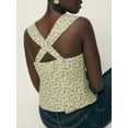 thumbnail image 6 of Rdhnmea Women Bow Tie Front Tank Tops Open Back Solid Color/Floral Vest, 6 of 7