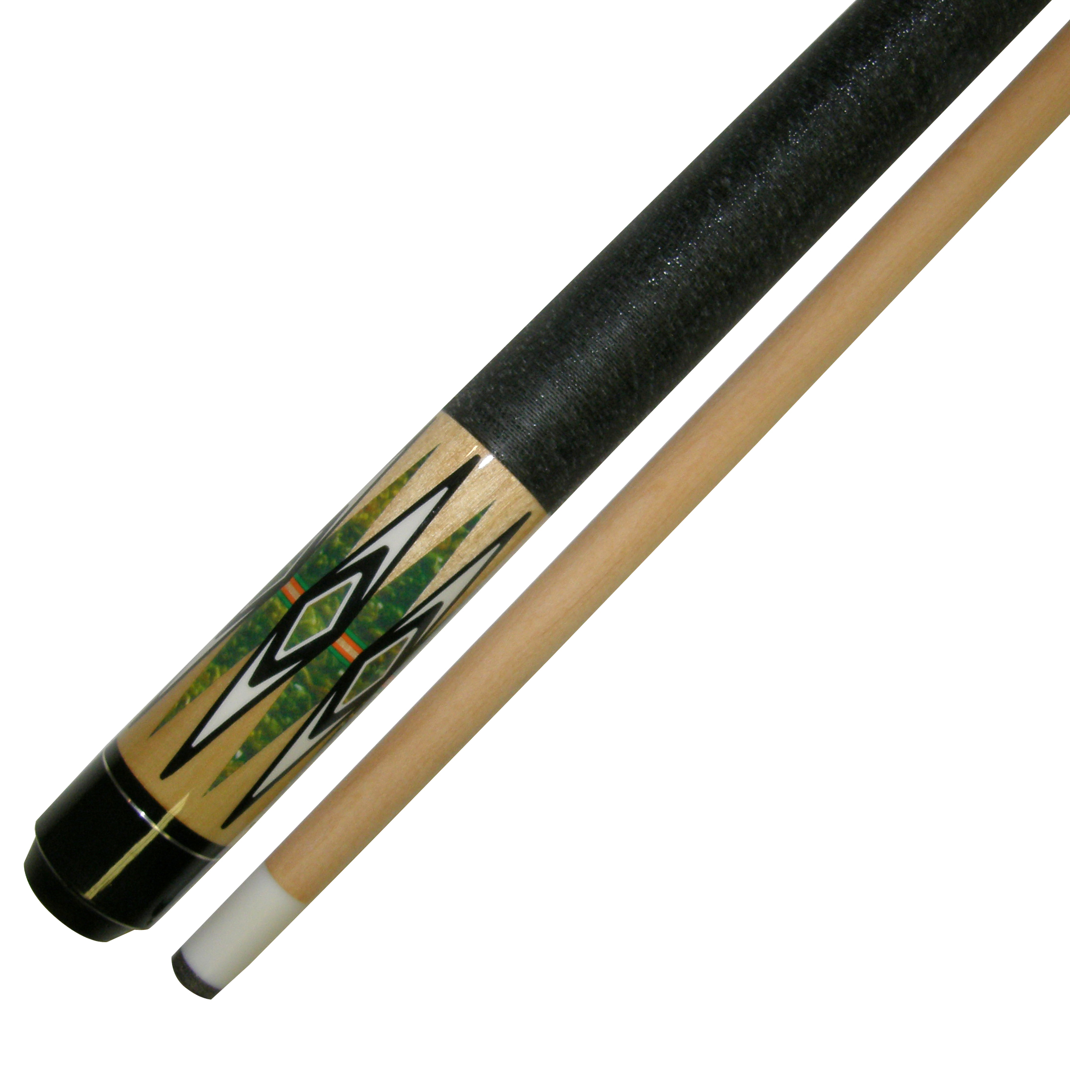 18-21 Oz Green 58/" 2-Piece Canadian Maple Hardwood Billiard Pool Cue Stick