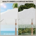 thumbnail image 3 of Autlaycil 7.5 ft Fringe Patio Umbrella, Outdoor Table Tassels Umbrella with Push Button Tilt and Crank (White), 3 of 6