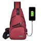 thumbnail image 3 of Ganfancp Usb Pecho Bolsa Hombres Nueva Moda Mensajero Bolsa Ligero Deportes Al Aire Libre Ocio Pareja Bolsa de Hombro de Cuero de Imitación Bolsa de Pecho Ofertas Flash 1X Vano Diagonal, 3 of 7