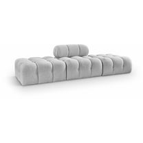 Meridian Furniture Ames 102" Grey Boucle Fabric Upholstered 3pc. Modular Sofa