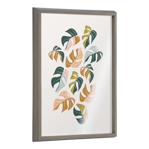 Blake Tropical Leaves 02 18 in x 24 in Framed Painting Art Prints, by Kate and Laurel