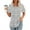 Gray, variant on Giftesty Blouses for Women Dressy Casual Fashionable Women's Casual Short Sleeved Loose Round Neck Printed Top