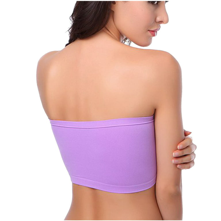 Levmjia Sports Bras For Women Plus Size Clearance Women's Sexy Bra Tube Top  Has A Chest Pad To Prevent It From Leaking 