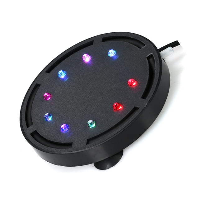 Matsuzay Tanque de peces bajo el agua LED que brilla en la oscuridad acuario 12LED lámpara de burbujas que cambia la luz sumergible impermeable Iluminación novedosa