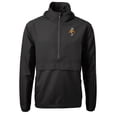 thumbnail image 2 of Men's Cutter & Buck  Black Tennessee Volunteers Vault Charter Eco Recycled Half-Zip Anorak Jacket, 2 of 3