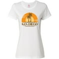 thumbnail image 3 of Inktastic San Diego California Retro Sunset Women's T-Shirt, 3 of 5
