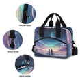 thumbnail image 5 of Meal Bag Large Capacity Handheld Lunch Bag Crossbody Insulated Bag for Office, Picnic, Travel Rainbow Sky Background, 5 of 6