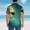 thumbnail image 5 of Hawaiian Shirt for Men, Halloween Black Cat Witch Summer Shirts for Men, Mens Button Down Short Sleeve Shirt, 5 of 7