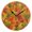 Black, variant on Round Art Wall Clock Vintage Oil Painting Texture Decorative Clock Gold Pointer, Multi-Purpose Desktop & Hanging Creative Decor Clock for Home Living Room Colorful Maple Leaves
