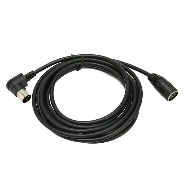 Cable de extensión MIDI Din de 90 grados, Cable adaptador DIN macho a hembra de 5 pines para teclado MIDI, Piano eléctrico de 9,8 pies