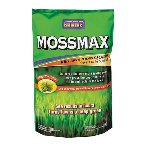Bonide 60730 Mossmax Lawn Moss Killer Granule, 20 Lb