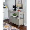 thumbnail image 2 of Linon Sydney Wood Kitchen Storage and Prep Cart in Gray, 2 of 18