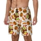 thumbnail image 1 of Fotbe Burger Traje de Baño para Hombre – Shorts de Natación de Secado Rápido con Forro y Bolsillos-Small, 1 of 6