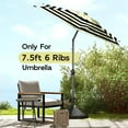 thumbnail image 4 of Abba Patio 7.5ft Lyon Outdoor Patio Umbrella Cover Replacement w/ 6 Sturdy Ribs, Black & Cream Stripe, 4 of 5