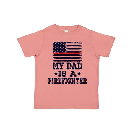 

Inktastic Dad is a Firefighter Gift Toddler Boy or Toddler Girl T-Shirt